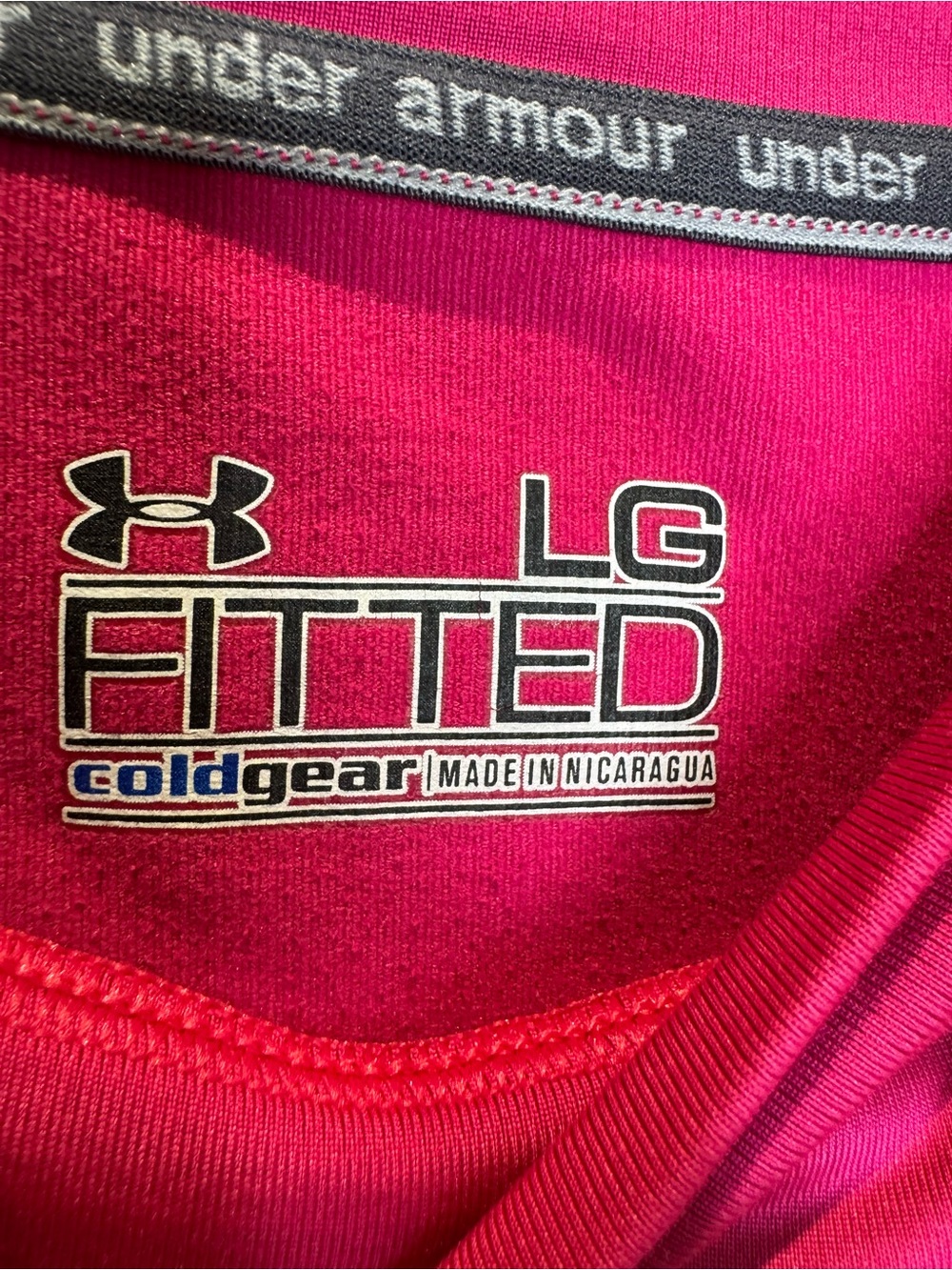Under Armour Women's Large Coldgear Mock Long Sleeve Pink - Picture 5 of 7
